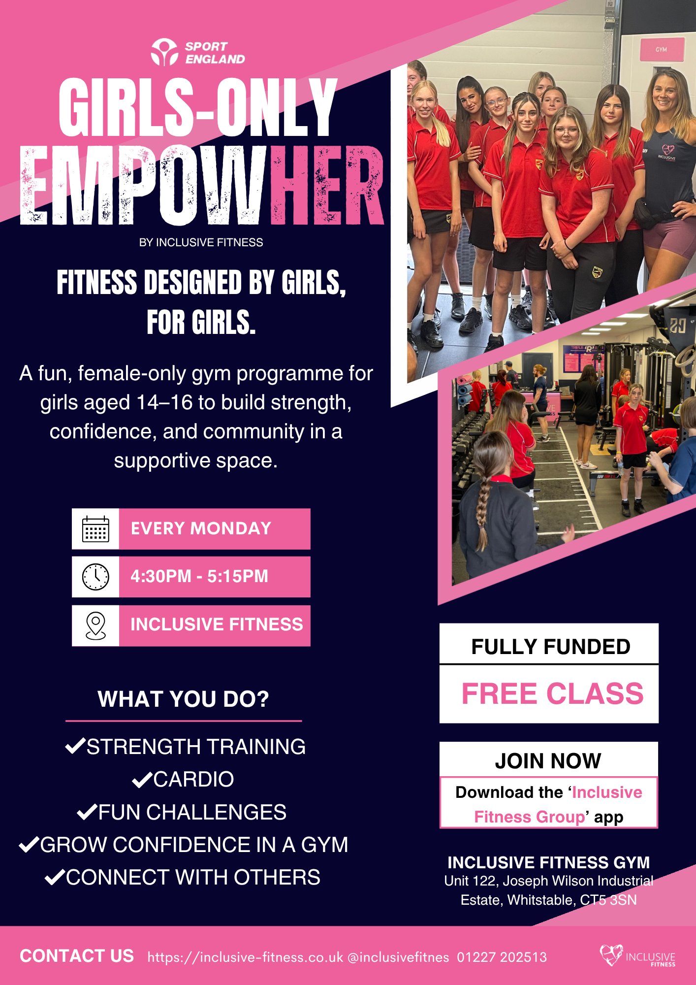 EmpowHER class flyer