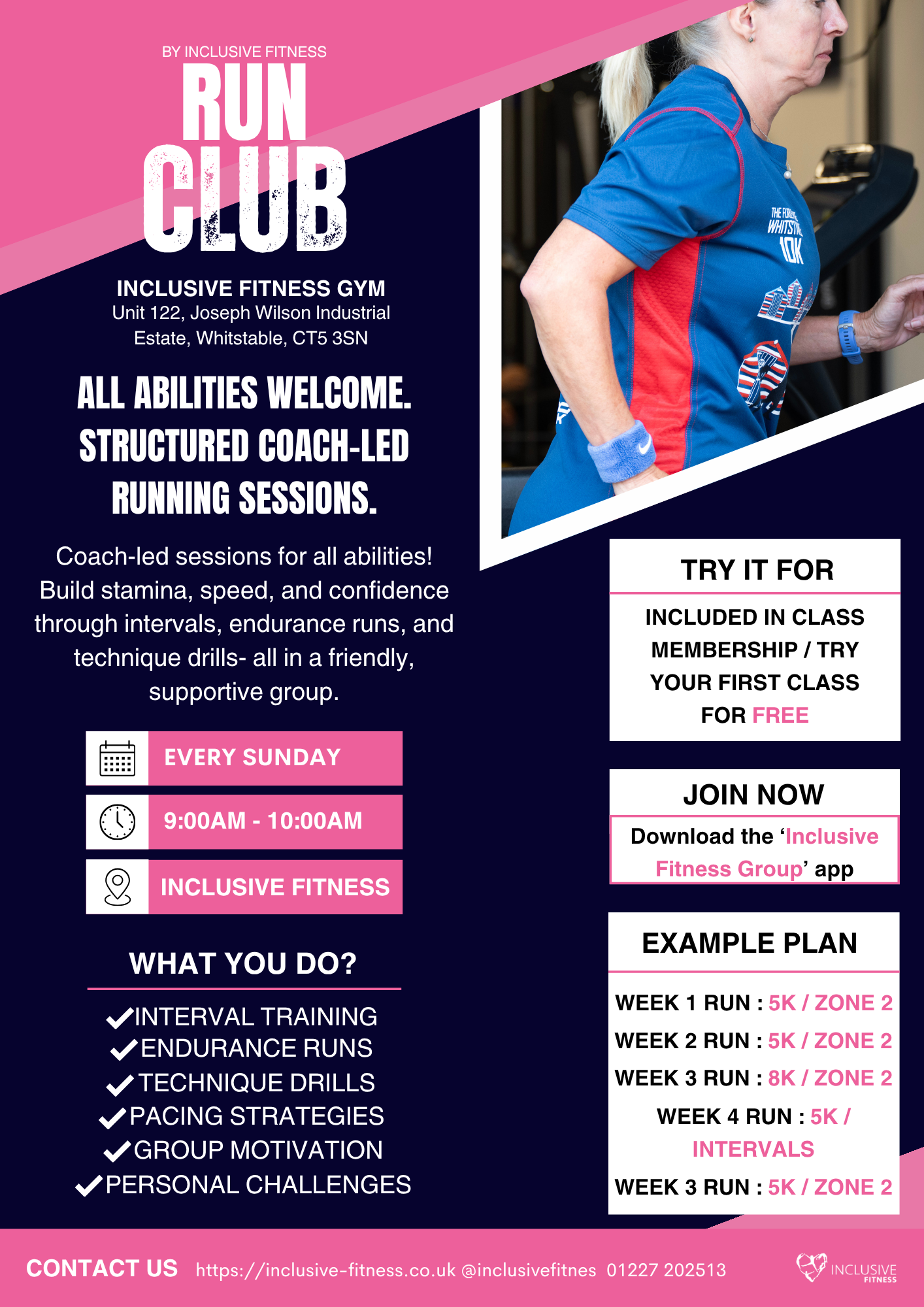 Run Club class flyer