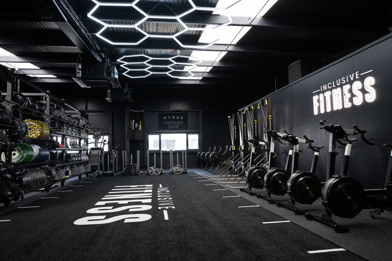 Modern gym area with accessible equipment